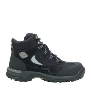 Harley Davidson 8 black Waites composite toe high top boot work hiking steel toe